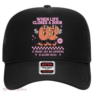 Life Closes A Door Funny Embarrassing Gag Glory Hole Meme Hat