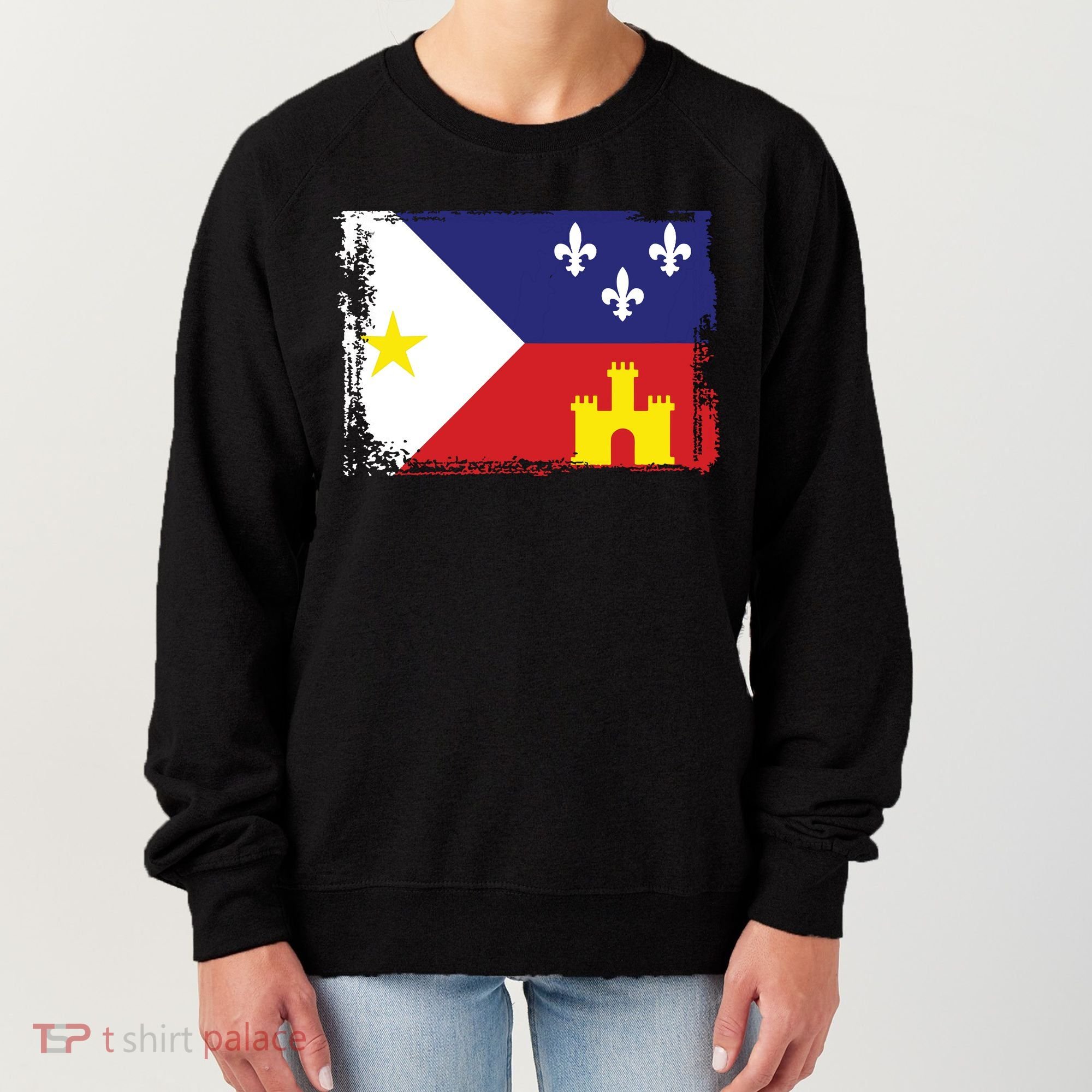 Louisiana Cajun Acadiana Flag Women's Sweatshirt