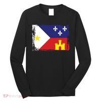 Louisiana Cajun Acadiana Flag Long Sleeve Shirt thumb 0