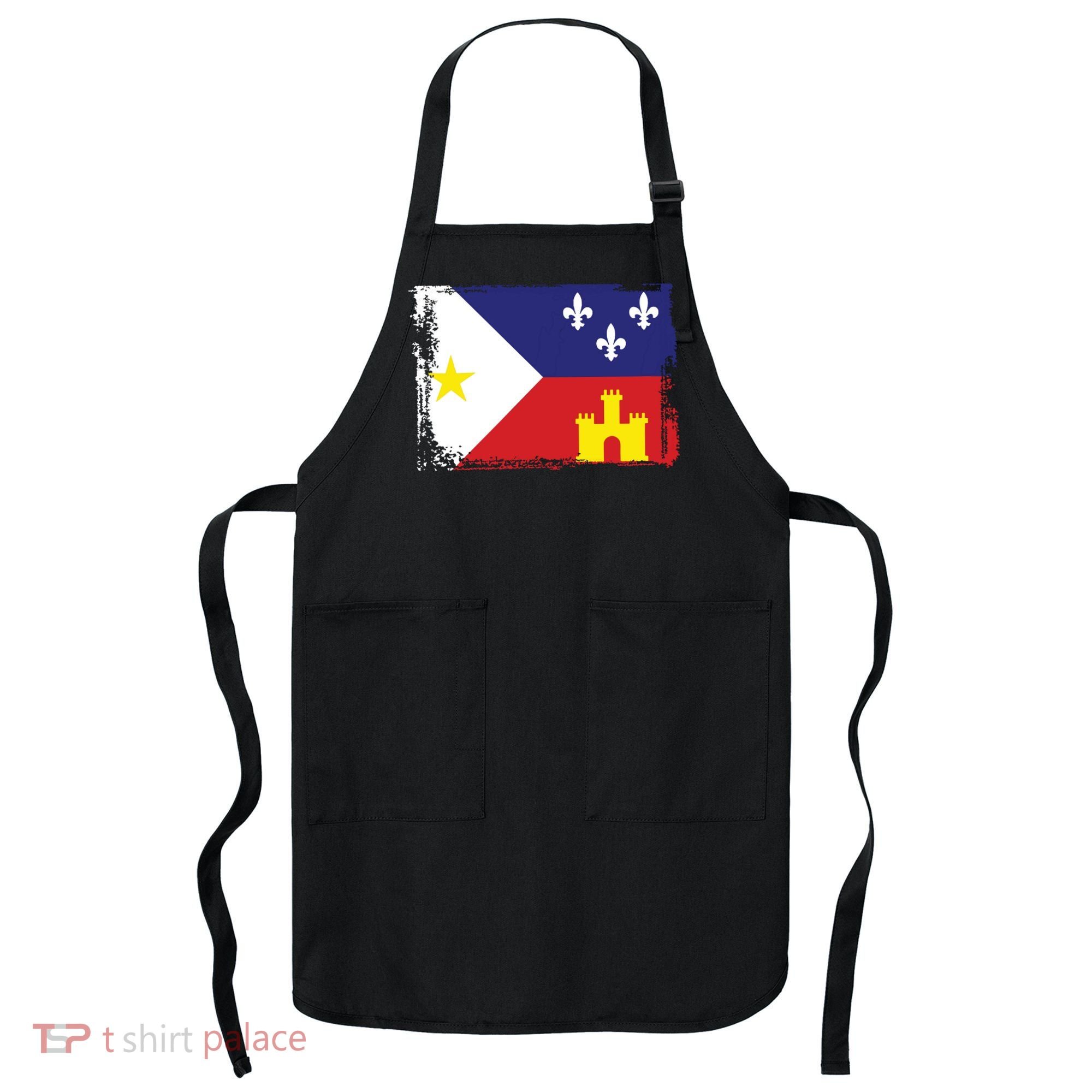 Louisiana Cajun Acadiana Flag Apron
