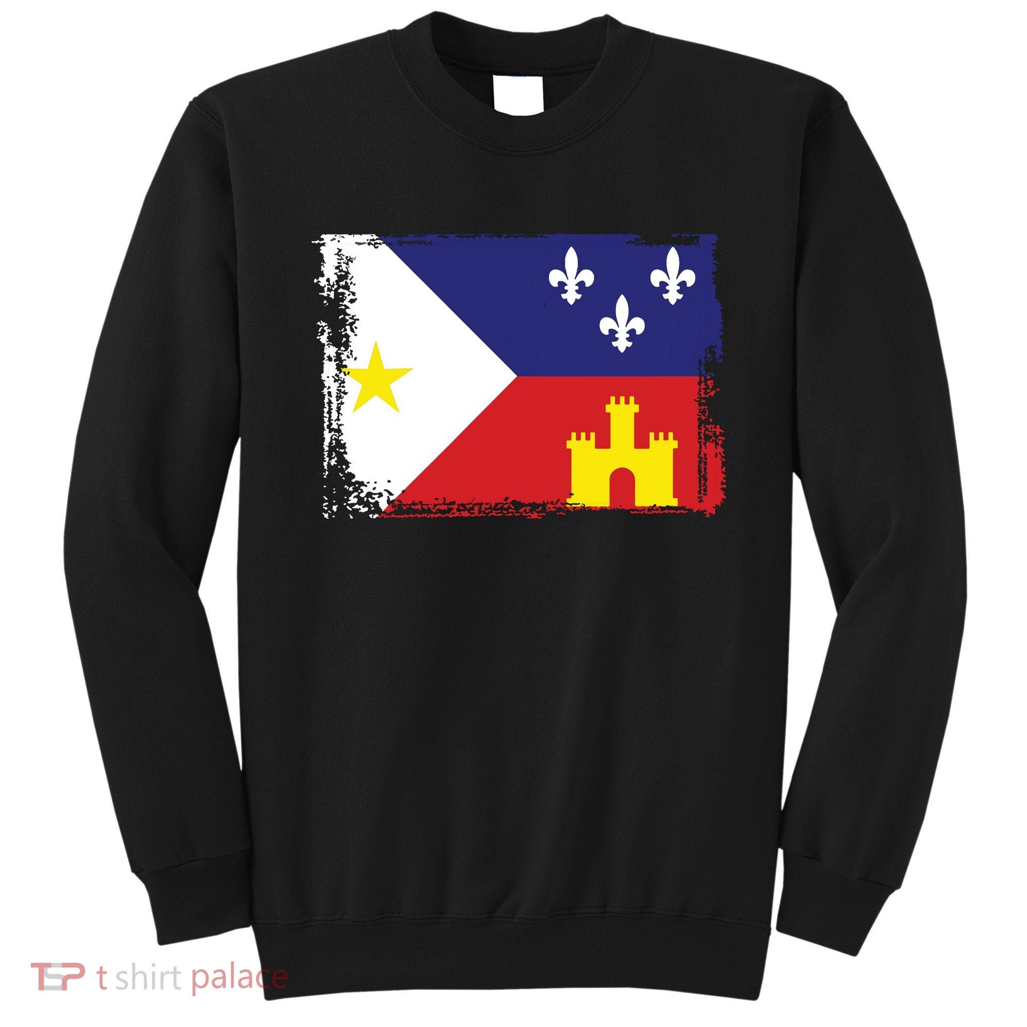 Louisiana Cajun Acadiana Flag Sweatshirt