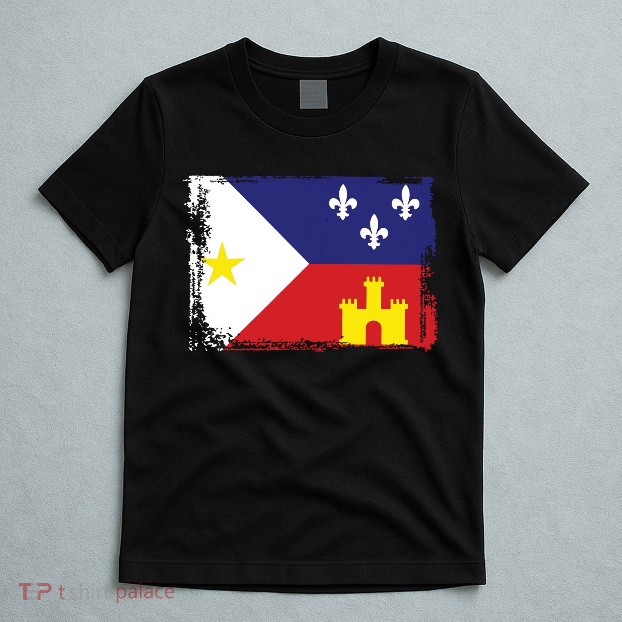 Louisiana Cajun Acadiana Flag T-Shirt