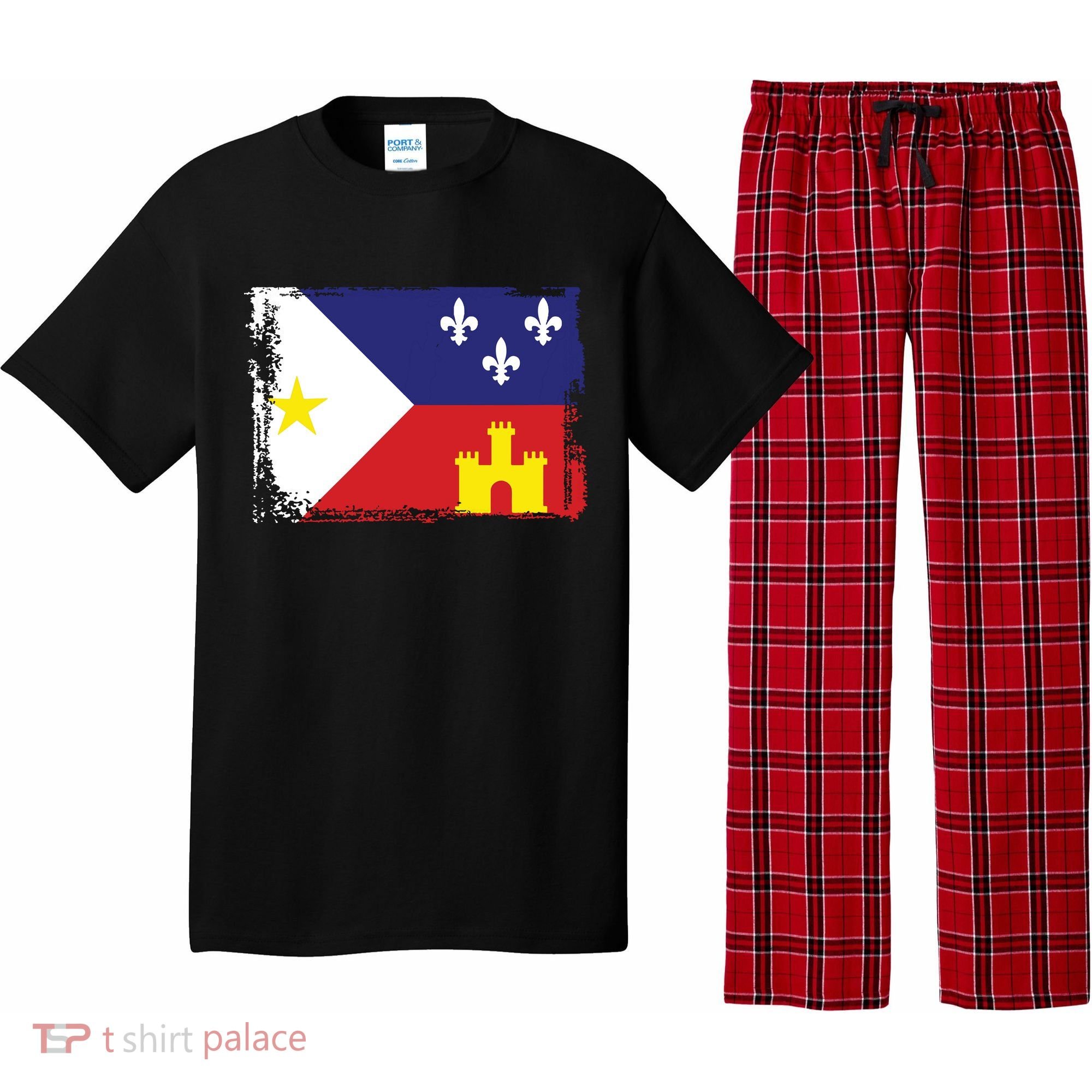 Louisiana Cajun Acadiana Flag Pajama Set