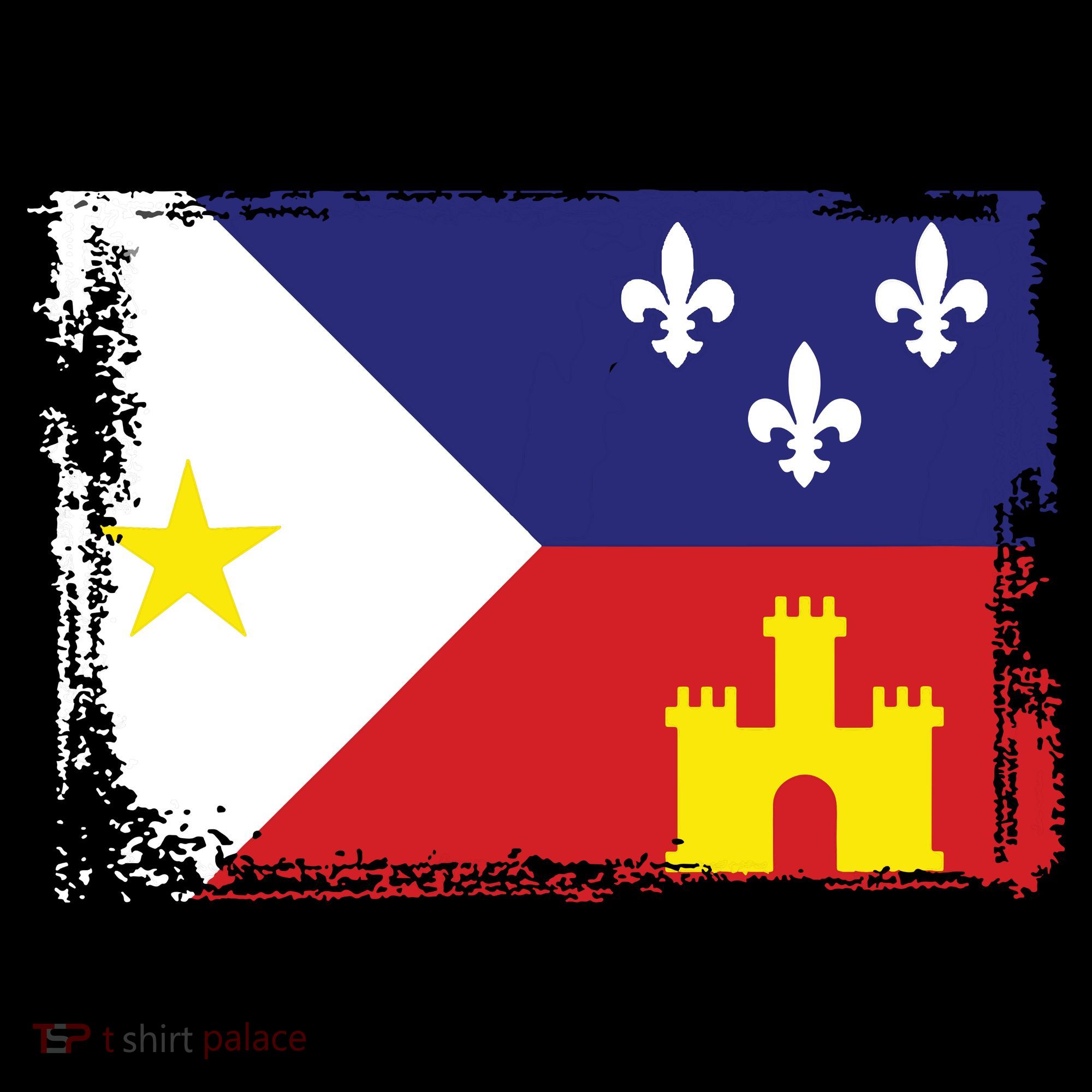 Louisiana Cajun Acadiana Flag Mousepad