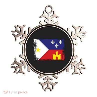 Louisiana Cajun Acadiana Flag Ornament