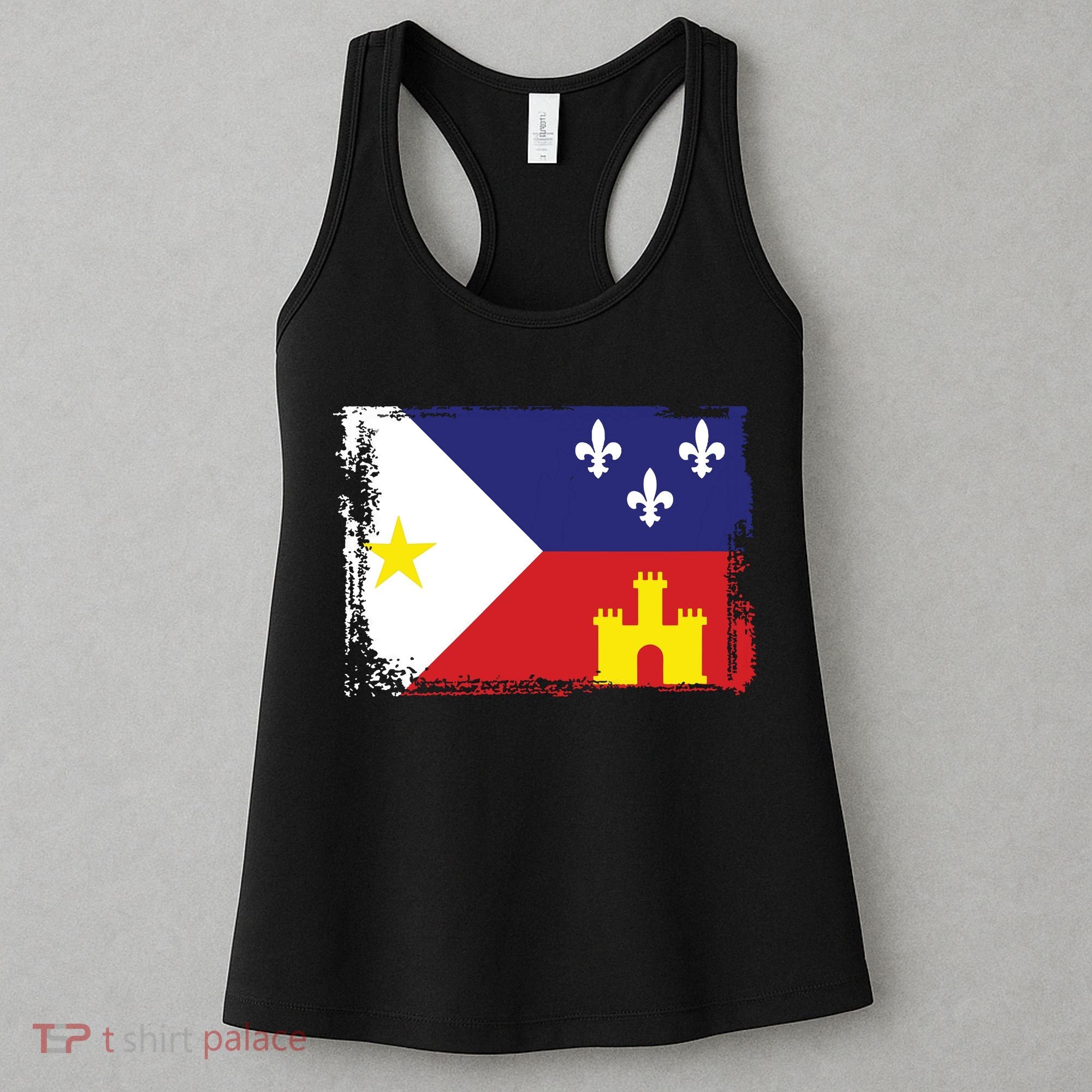 Louisiana Cajun Acadiana Flag Women's Tank Top
