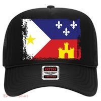 Louisiana Cajun Acadiana Flag Hat thumb 0