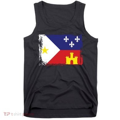 Louisiana Cajun Acadiana Flag Tank Top