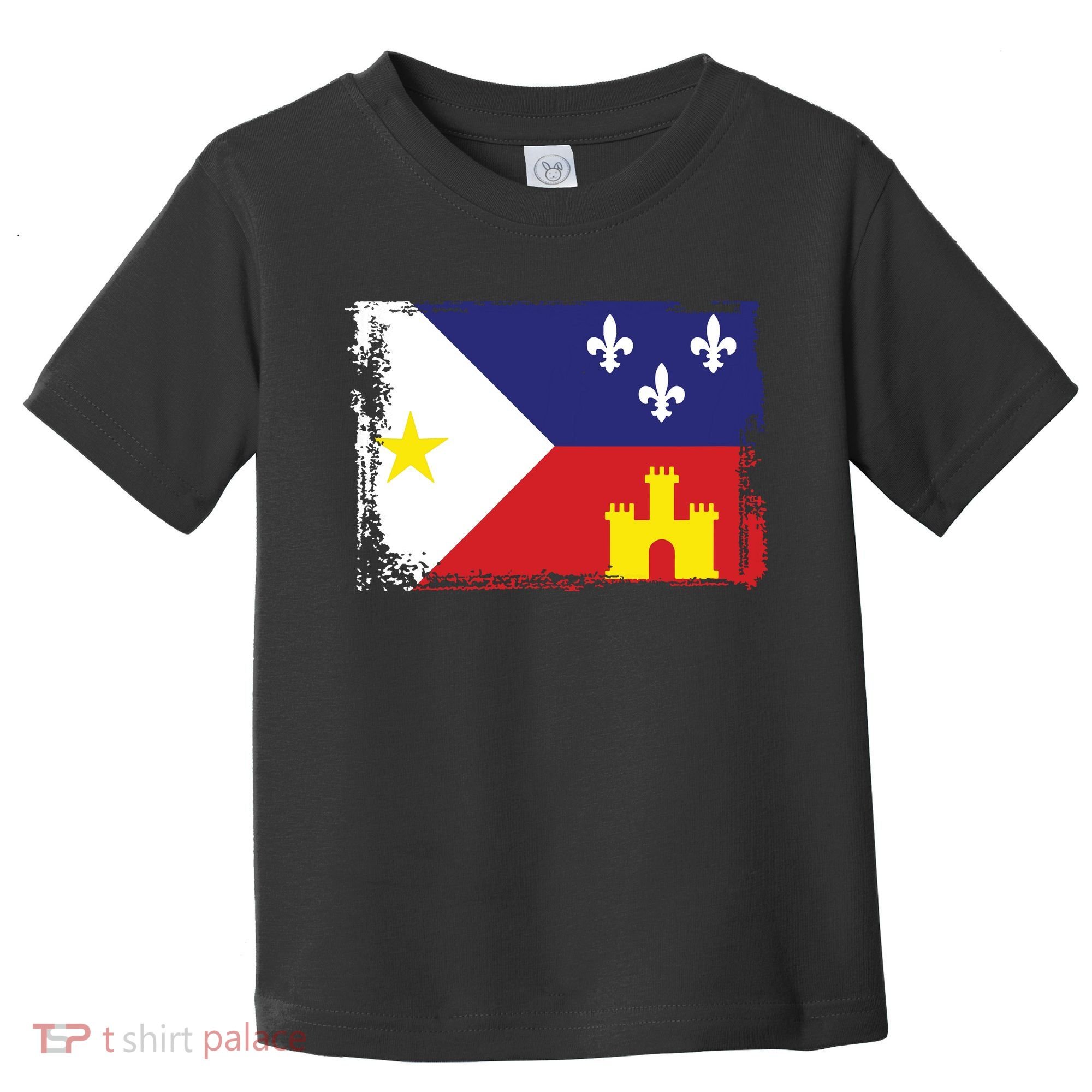 Louisiana Cajun Acadiana Flag Toddler T-Shirt