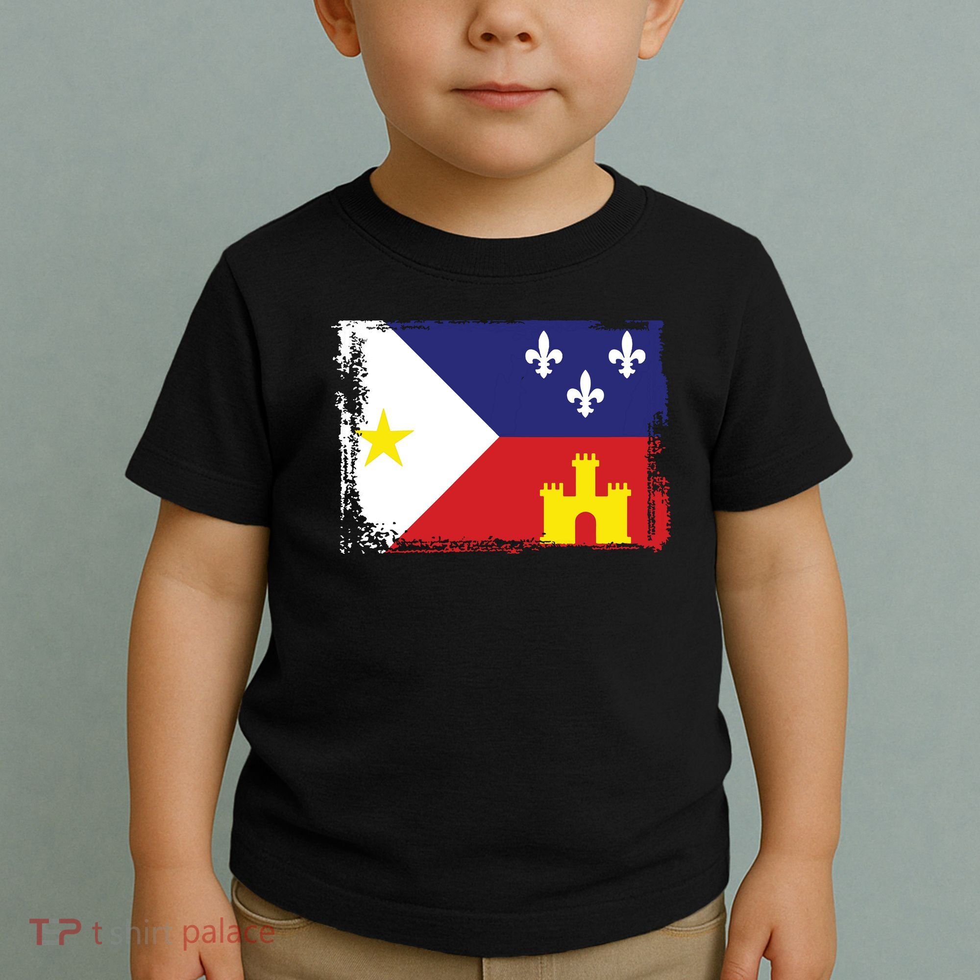 Louisiana Cajun Acadiana Flag Toddler T-Shirt