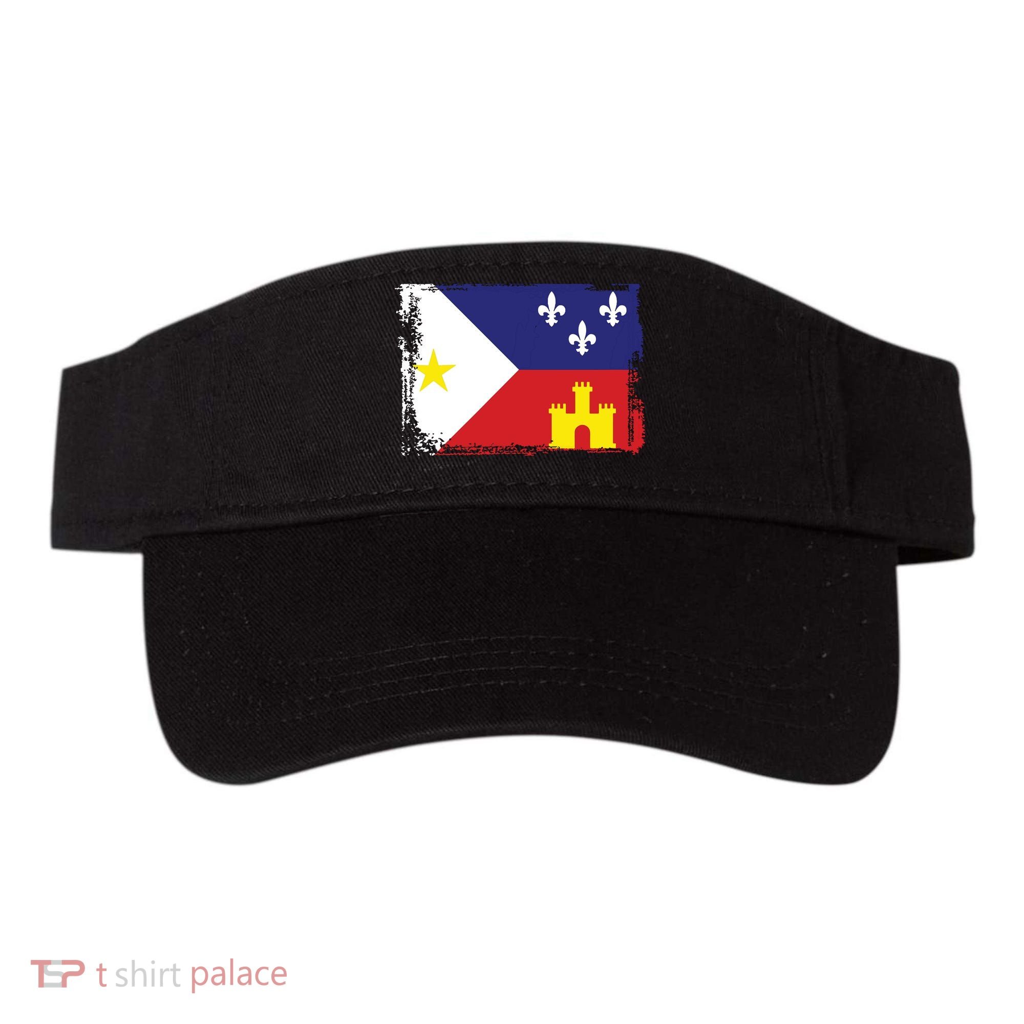 Louisiana Cajun Acadiana Flag Visor