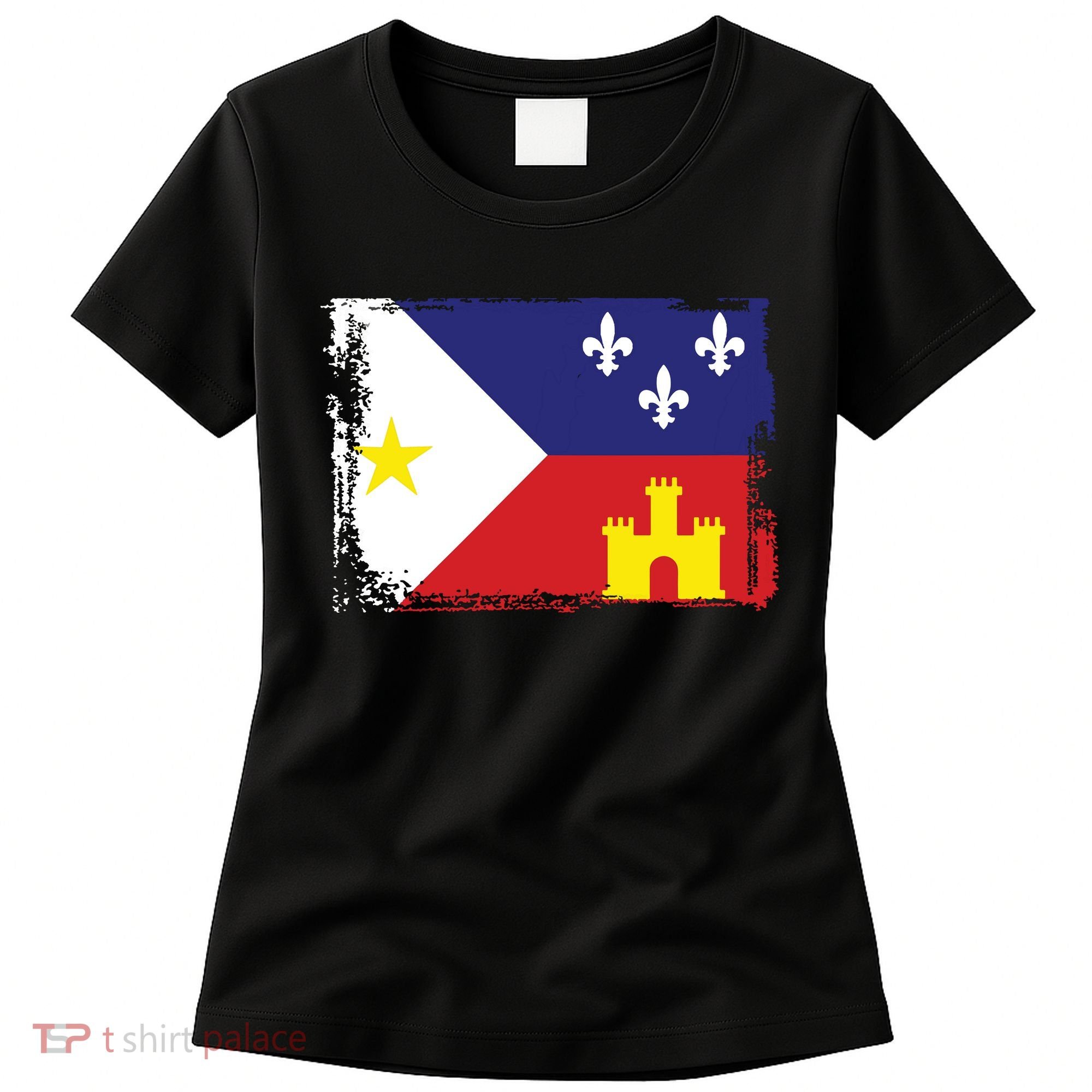 Louisiana Cajun Acadiana Flag Women's T-Shirt
