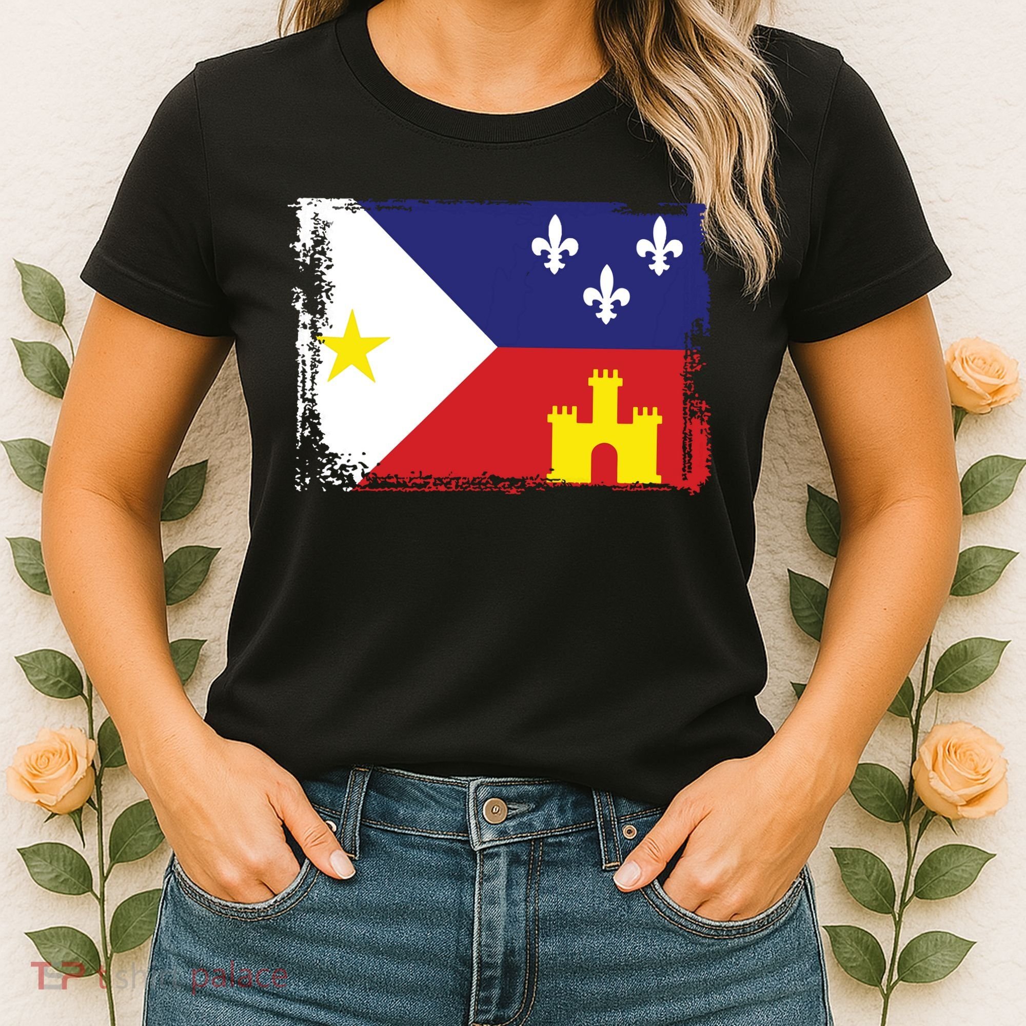 Louisiana Cajun Acadiana Flag Women's T-Shirt