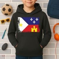 Louisiana Cajun Acadiana Flag Kids Hoodie thumb 2