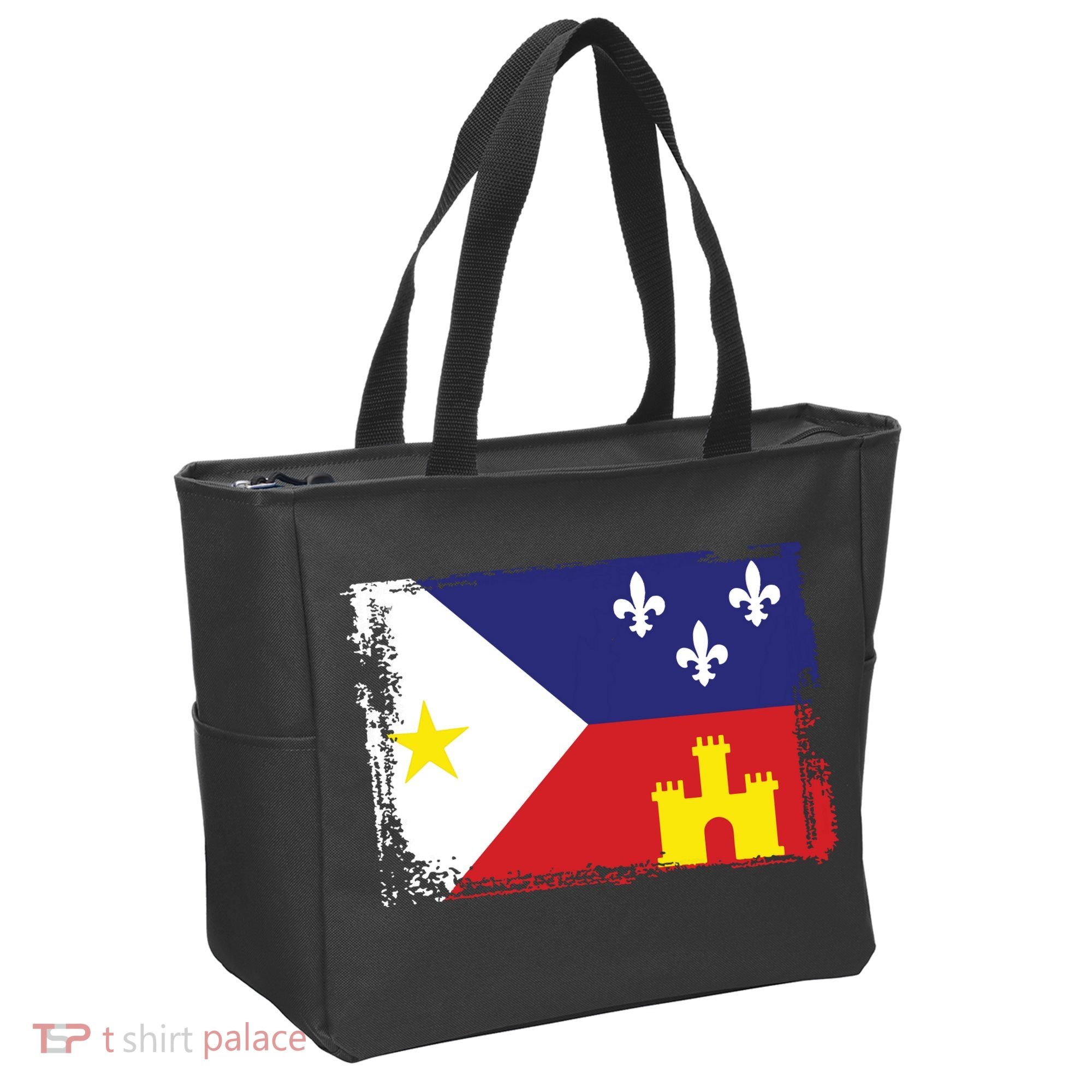 Louisiana Cajun Acadiana Flag Tote Bag