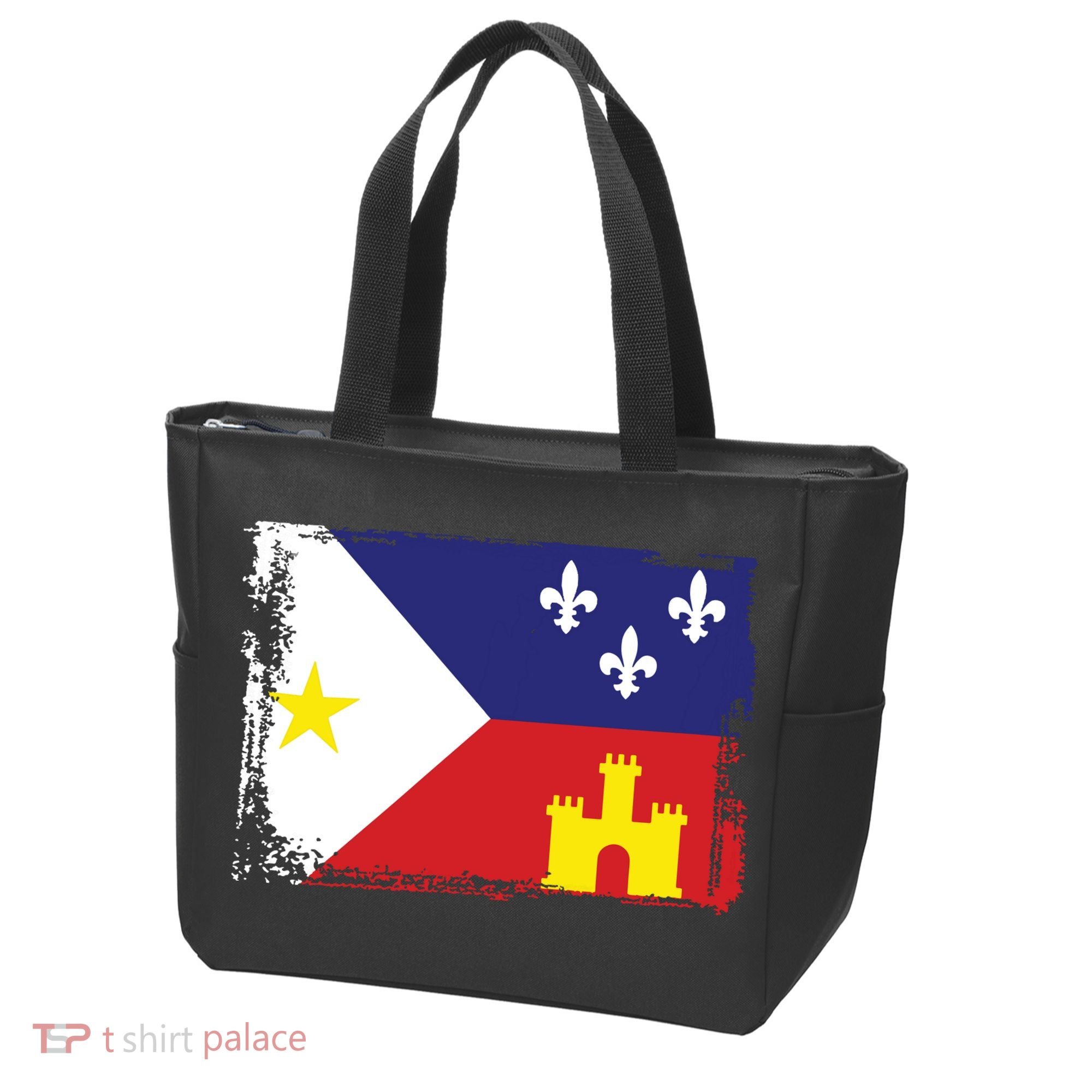 Louisiana Cajun Acadiana Flag Tote Bag