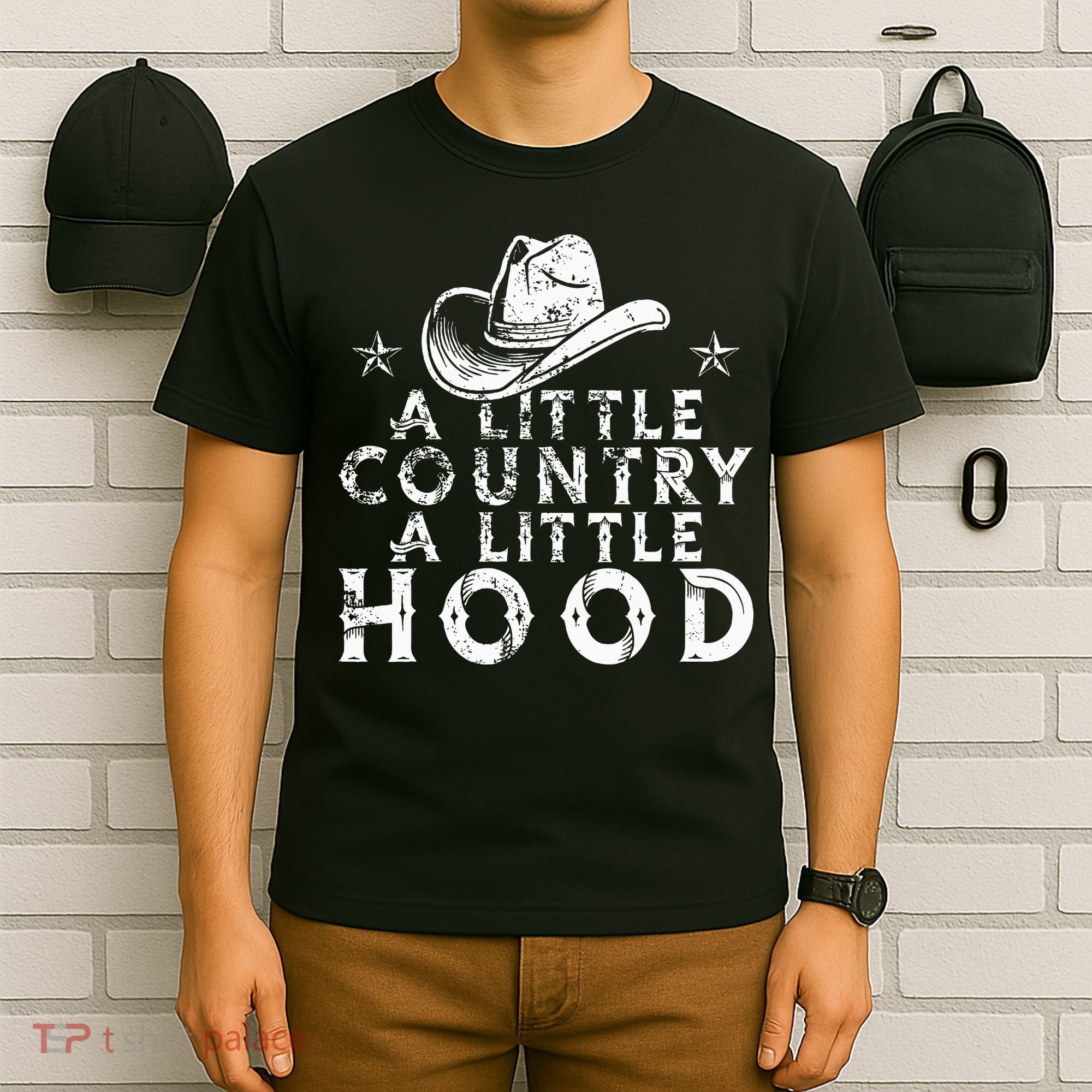 Little Country A Little Hood Music Concert Southern Western T-Shirt