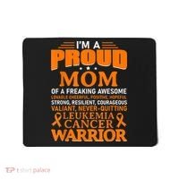 Leukemia Cancer Awareness Survivor Orange Ribbon Mom Mousepad thumb 0