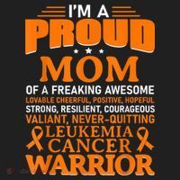 Leukemia Cancer Awareness Survivor Orange Ribbon Mom Golf Towel thumb 3