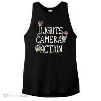 Lights Camera Action Film Director Ladies PosiCharge Tri-Blend Wicking Tank thumb 0