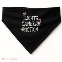Lights Camera Action Film Director USA-Made Doggie Bandana thumb 0
