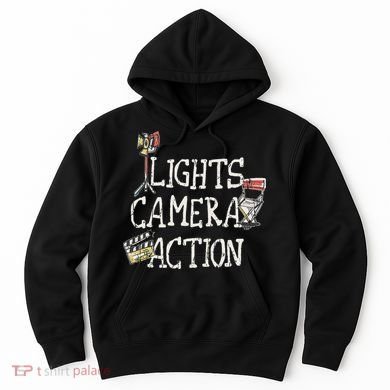 Lights Camera Action Film Director Hoodie