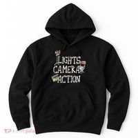 Lights Camera Action Film Director Hoodie thumb 0
