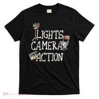 Lights Camera Action Film Director T-Shirt thumb 0