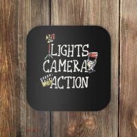 Lights Camera Action Film Director Coaster thumb 0