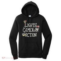 Lights Camera Action Film Director Women's Hoodie thumb 0