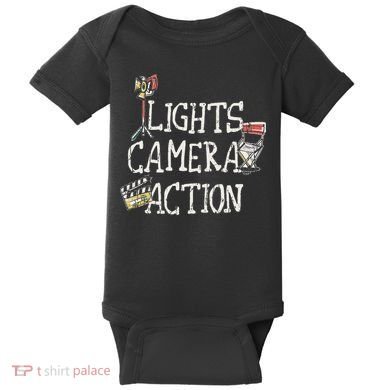 Lights Camera Action Film Director Baby Bodysuit