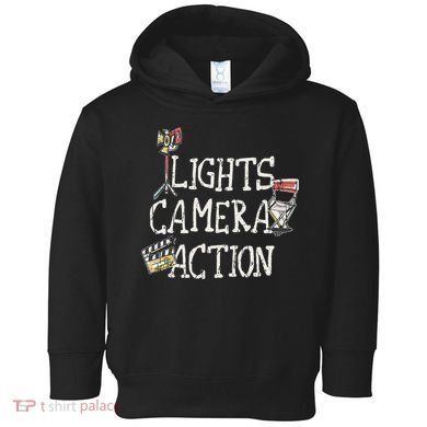 Lights Camera Action Film Director Toddler Hoodie