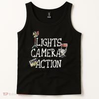 Lights Camera Action Film Director Tank Top thumb 2