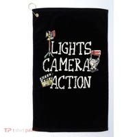 Lights Camera Action Film Director Golf Towel thumb 0