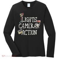 Lights Camera Action Film Director Women's Long Sleeve Shirt thumb 0