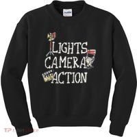 Lights Camera Action Film Director Kids Sweatshirt thumb 0