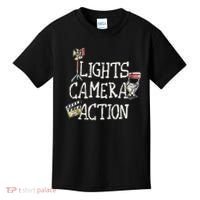 Lights Camera Action Film Director Kids T-Shirt thumb 0