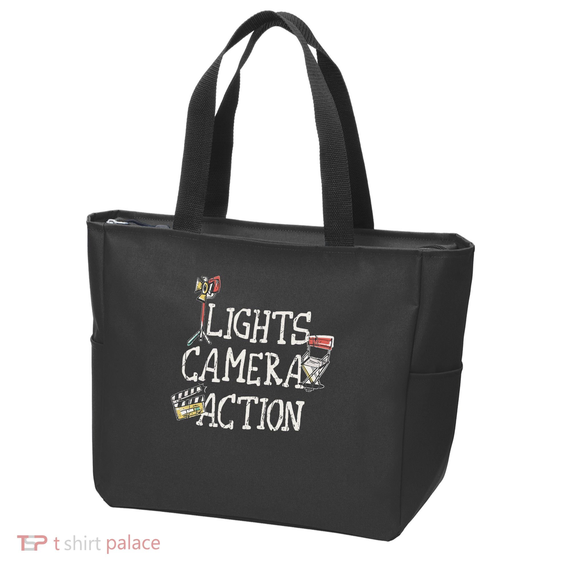 Lights Camera Action Film Director Tote Bag