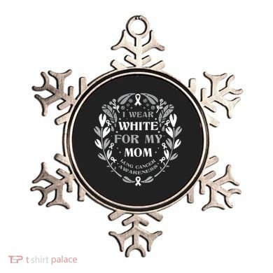 Lung Cancer Awareness For My Mom Lung Cancer Warrior Ornament
