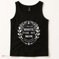 Lung Cancer Awareness For My Mom Lung Cancer Warrior Tank Top thumb 2