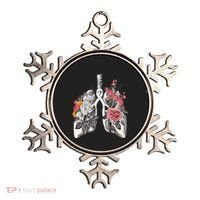 Lung Cancer Awareness Floral Flower Ornament thumb 0