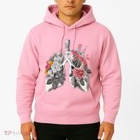 Lung Cancer Awareness Floral Flower Hoodie thumb 2