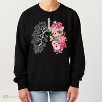 Lungs Cancer Awareness Bloomi Anatomy Classic Women's Sweatshirt thumb 0