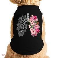 Lungs Cancer Awareness Bloomi Anatomy Classic Doggie Tank thumb 0
