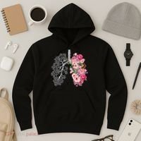 Lungs Cancer Awareness Bloomi Anatomy Classic Hoodie thumb 3