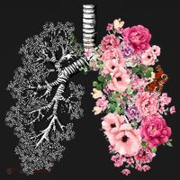 Lungs Cancer Awareness Bloomi Anatomy Classic Women's Hoodie thumb 2