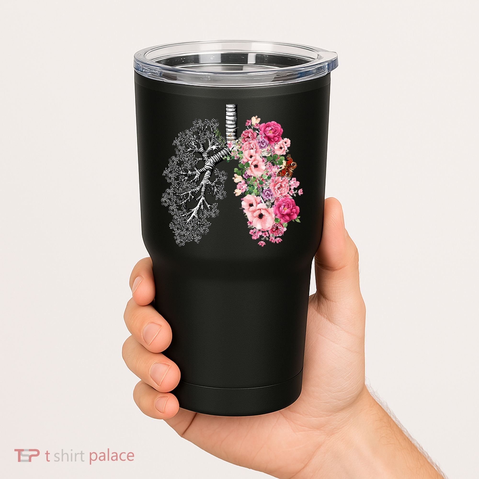 Lungs Cancer Awareness Bloomi Anatomy Classic Tumbler