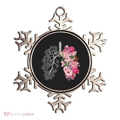 Lungs Cancer Awareness Bloomi Anatomy Classic Ornament