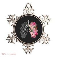 Lungs Cancer Awareness Bloomi Anatomy Classic Ornament thumb 0