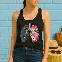 Lungs Cancer Awareness Bloomi Anatomy Classic Women's Tank Top thumb 2